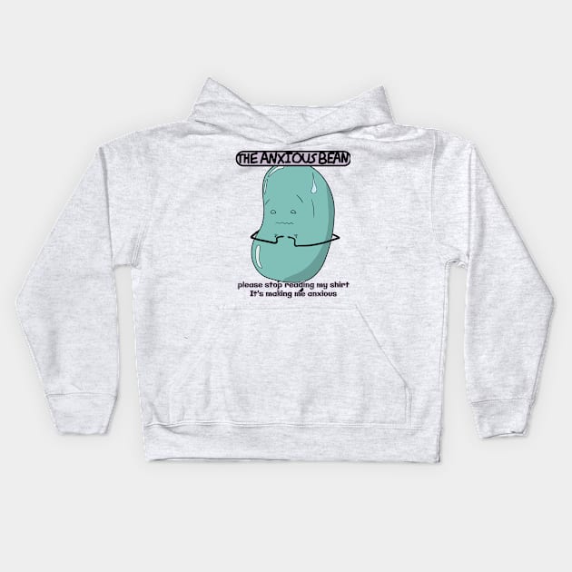 The Anxious Bean Kids Hoodie by Emotional Bean